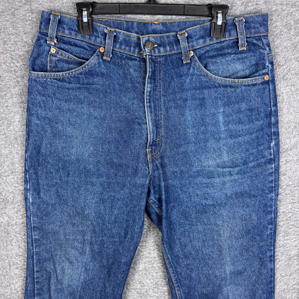Levis 517 Jeans Mens‎ 36x30 Blue Orange Tab Vintage Bootcut Denim 80s USA Made